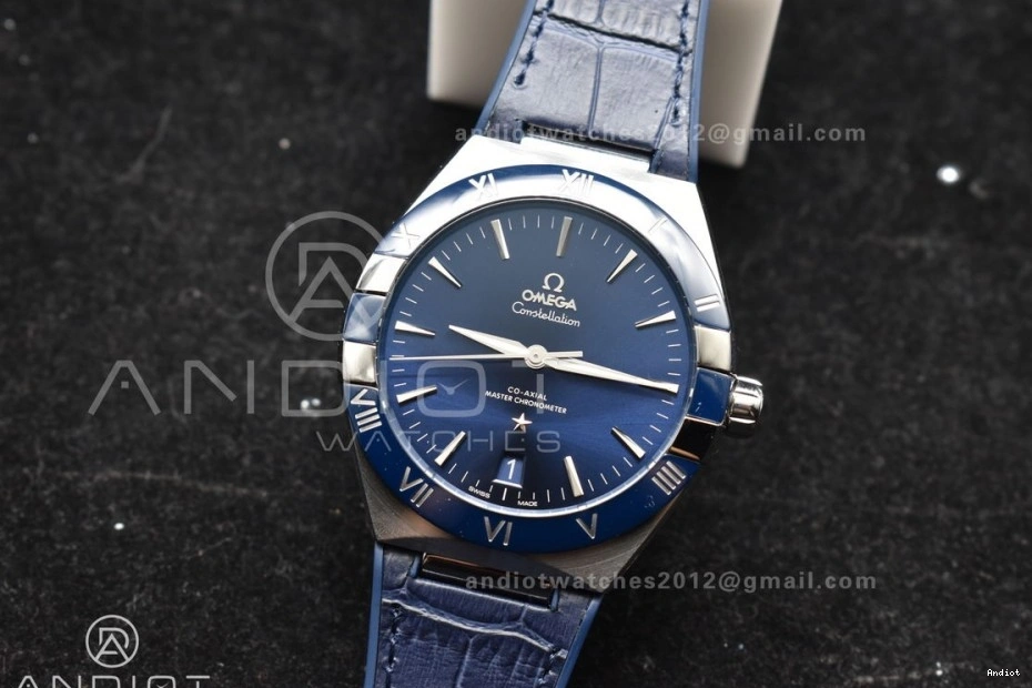 VSF Clone Edition Strap Ceramic Gummy Dial SS Blue Blue A8900 on Blue 1:1 Best Super Constellation 0217